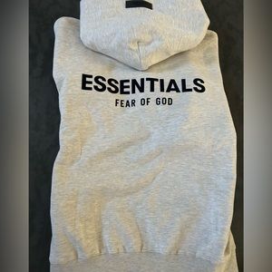 Essentials Fear of God Light Oatmeal Hoodie